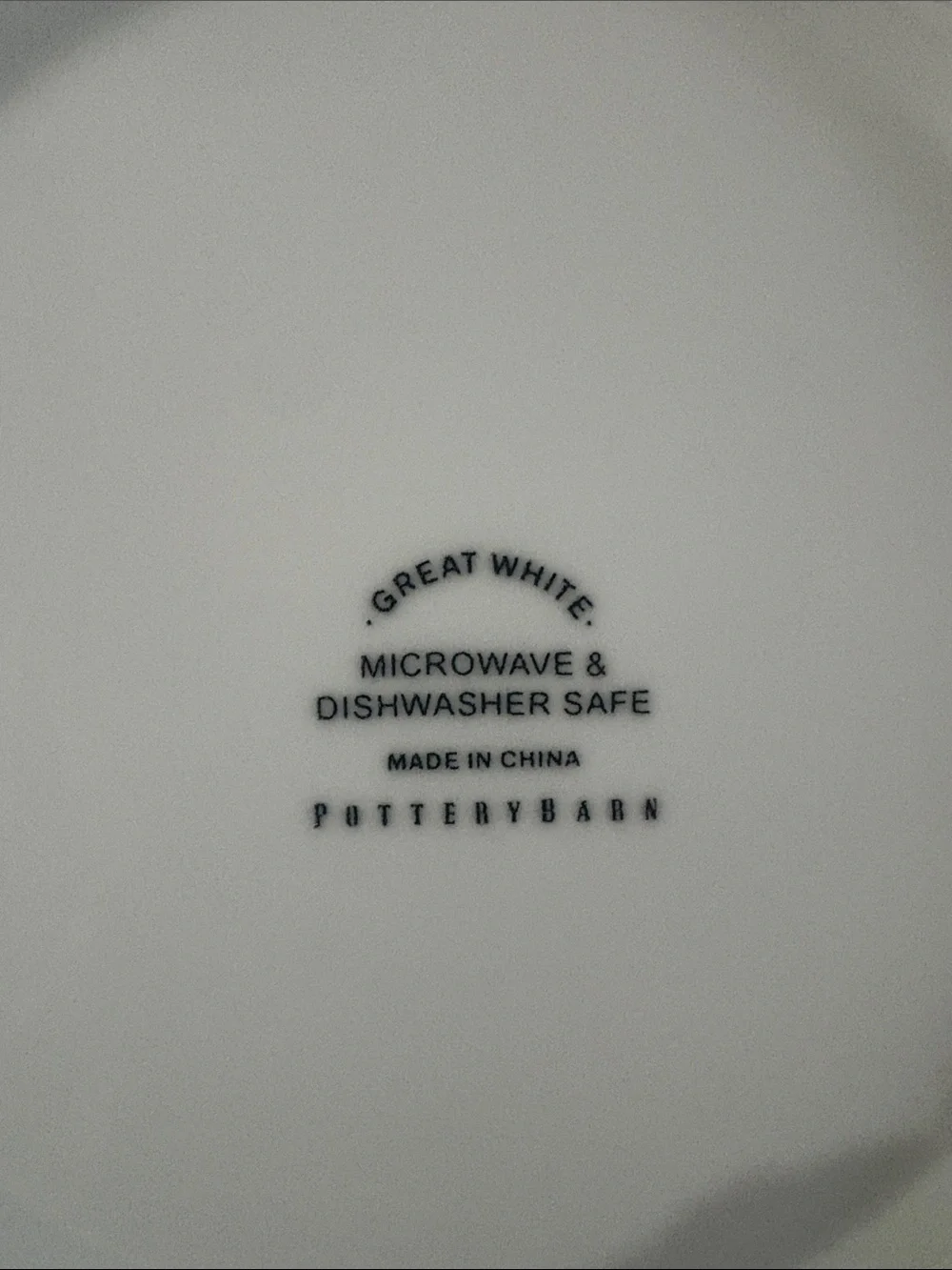 Pottery Barn Great White Collection Chop Plates/Platters Charger Plates-Set of 4